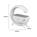 Wielofunkcyjny głośnik Bluetooth 3 w 1, inteligentna lampa LED RGB, ładowarka bezprzewodowa, oświetlenie RGB