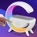 Wielofunkcyjny głośnik Bluetooth 3 w 1, inteligentna lampa LED RGB, ładowarka bezprzewodowa, oświetlenie RGB