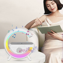 Wielofunkcyjny głośnik Bluetooth 3 w 1, inteligentna lampa LED RGB, ładowarka bezprzewodowa, oświetlenie RGB