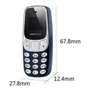 Mini telefon ultrakompaktowy BM10 Dual SIM, radio FM, Bluetooth - czas pracy 15 h
