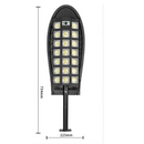 Lampa Solarna LED COB z Czujnikiem Ruchu i Pilotem - 20 Ultra-Jasnych LED IP65