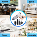 Odkurzacz Przenośny 3 w 1 z Akumulatorem - Silnik 120W, Bateria 4000mAh, USB, Odkurzanie i Nadmuch