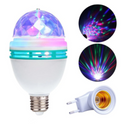 Obrotowa żarówka LED disco wielokolorowa 3W - efekt Party Light z kolorowymi projekcjami