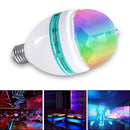 Obrotowa żarówka LED disco wielokolorowa 3W - efekt Party Light z kolorowymi projekcjami