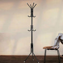Wieszak metalowy typu drzewko z wieloma haczykami - Nowoczesny design, 172x42 cm