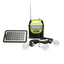Przenośny Zestaw Solarny GD-8071 z 3 Żarówkami LED, Ładowaniem Telefonu, Radiem FM, Bluetooth i MP3