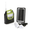 Przenośny Zestaw Solarny GD-8071 z 3 Żarówkami LED, Ładowaniem Telefonu, Radiem FM, Bluetooth i MP3