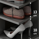 Szafka na Buty z 7 Półkami, Elegancki Design, Szara - Optymalna Organizacja Obuwia