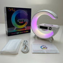 Stacja Ładowania Bezprzewodowego 3 w 1 z Lampą RGB i Głośnikiem Bluetooth, Sterowanie Aplikacją