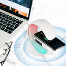 Stacja Ładowania Bezprzewodowego 3 w 1 z Lampą RGB i Głośnikiem Bluetooth, Sterowanie Aplikacją