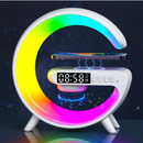 Stacja Ładowania Bezprzewodowego 3 w 1 z Lampą RGB i Głośnikiem Bluetooth, Sterowanie Aplikacją