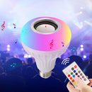 Inteligentna żarówka LED z głośnikiem Bluetooth i pilotem - Oświetlenie i muzyka 2w1