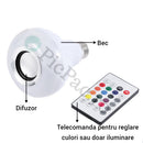 Inteligentna żarówka LED z głośnikiem Bluetooth i pilotem - Oświetlenie i muzyka 2w1