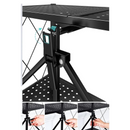 Mobilny składany regał metalowy na kółkach - 3 półki 71x39x89 cm - organizacja przestrzeni