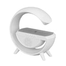 Wielofunkcyjna lampa LED RGB z ładowaniem bezprzewodowym, Bluetooth, zegarem i alarmem - 15W