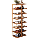 Szafka na Buty z 8 Półkami Brązowa 48x24x112cm - Organizer Obuwia do Sypialni i Przedpokoju