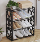 Stojak na buty z 4 półkami i wentylacją - Organizer na obuwie premium