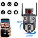 Kamera monitoringu WiFi Ultra HD 12MP - zewnętrzna/wewnętrzna z zoomem 5X, obrotem 360°, komunikacją dwukierunkową