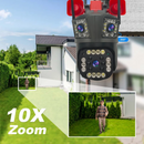 Kamera Monitoringu WiFi 12MP Ultra HD - Zewnętrzna/Wewnętrzna z PTZ, Zoom 5X, Widzenie Nocne i Wbudowana Syrena