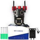 Kamera Monitoringu WiFi 12MP Ultra HD - Zewnętrzna/Wewnętrzna z PTZ, Zoom 5X, Widzenie Nocne i Wbudowana Syrena
