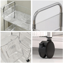 Wózek Mobilny Organizer z 4 Półkami - 40x28.5x95cm - Nowoczesny Design