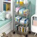 Wózek Mobilny Organizer z 4 Półkami - 40x28.5x95cm - Nowoczesny Design