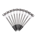 Zestaw 10 solarnych lamp ogrodowych LED - oświetlenie zewnętrzne, ciepła biel, wbijane w ziemię