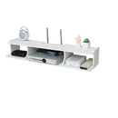 Wielofunkcyjna półka ścienna na router i akcesoria - 3 przegrody, 60x20 cm