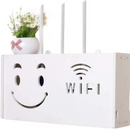 Uchwyt ścienny na router bezprzewodowy - Półka do maskowania kabli i organizacji sprzętu WiFi