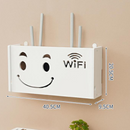 Uchwyt ścienny na router bezprzewodowy - Półka do maskowania kabli i organizacji sprzętu WiFi