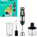 Blender Ręczny Wielofunkcyjny Jubake 500W - 2 Prędkości, Ostrza ze Stali Nierdzewnej, Rozdrabniacz w Zestawie