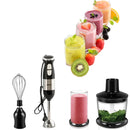 Blender Ręczny Wielofunkcyjny Jubake 500W - 2 Prędkości, Ostrza ze Stali Nierdzewnej, Rozdrabniacz w Zestawie