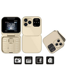 Telefon Składany i16Pro Mini - Dual SIM, Ekran HD, Bluetooth, Radio FM - Kompaktowy i Wytrzymały Design