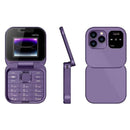Telefon Składany i16Pro Mini - Dual SIM, Ekran HD, Bluetooth, Radio FM - Kompaktowy i Wytrzymały Design