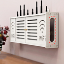 Ścienna Półka Organizer na Router WiFi - Nowoczesny Uchwyt z Ukryciem Kabli i Gniazdek