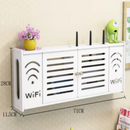 Ścienna Półka Organizer na Router WiFi - Nowoczesny Uchwyt z Ukryciem Kabli i Gniazdek