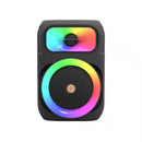 Przenośny głośnik MS-2043BT z wooferem 8 cali, Bluetooth, oświetleniem RGB i mikrofonem do karaoke