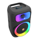Przenośny głośnik MS-2043BT z wooferem 8 cali, Bluetooth, oświetleniem RGB i mikrofonem do karaoke