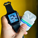 Smartwatch T55 Pro Max + Słuchawki Bluetooth + Stacja ładująca + Dodatkowy pasek - Kompletny zestaw