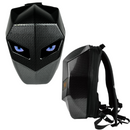 Plecak Motocyklowy Wodoodporny z LED i Designem Carbon - Przegroda na Laptopa, Twarda Obudowa