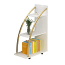 Dekoracyjny stolik boczny z 3 blatami z PVC - nowoczesny i funkcjonalny design