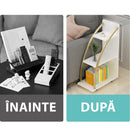 Dekoracyjny stolik boczny z 3 blatami z PVC - nowoczesny i funkcjonalny design