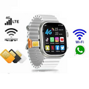 Smartwatch K4G Ultra z SIM 4G - Połączenia Wideo, Asystent AI i Monitor Zdrowia
