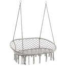 Podwójny Fotel Wiszący z Frędzlami - Fotel Boho do Domu i Ogrodu 130x70cm