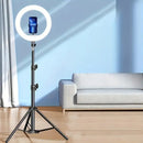 Profesjonalna Okrągła Lampa LED ze Statywem i Uchwytem na Telefon - Ring Light do Makijażu i Fotografii