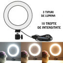 Profesjonalna Okrągła Lampa LED ze Statywem i Uchwytem na Telefon - Ring Light do Makijażu i Fotografii