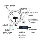 Profesjonalna Okrągła Lampa LED ze Statywem i Uchwytem na Telefon - Ring Light do Makijażu i Fotografii