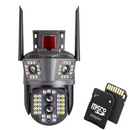 Kamera monitoringu WiFi 12MP Ultra HD z 5-krotnym zoomem i kartą 32GB - Kompletny pakiet bezpieczeństwa