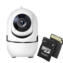 Pakiet Inteligentna Kamera Monitoringu WiFi HD720p + Karta Pamięci 32GB - Audio Dwukierunkowe, Widzenie Nocne