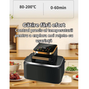 Cyfrowa Frytkownica na Gorące Powietrze 12L 1700W - Touch Control, 11 Programów, Wyświetlacz LED, Gotowanie bez Oleju